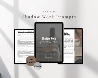 250+ Shadow Work Journal Prompts: PLR Wellness Guide (Digitaler Download)
