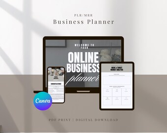 Der ultimative Business-Planer | Starten Sie Ihren Business Digital Planner | PLR Digital Produkte | Master Weiterverkaufsrechte | Canva Vorlage