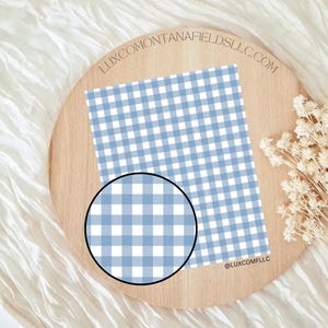 Blue Plaid #2 Clay Transfer Paper