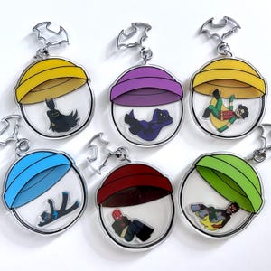 Batfamily Capsule Shaker Keychain Charm