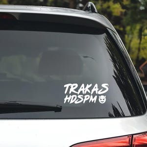 Trakas HDSPM Car Decal, Trakas HDSPM Decal, Luis R. Conriquez Fans Decal, Trakas Car Decal, Trakas devil Car Decal, Vinyl Decal Gift for Him