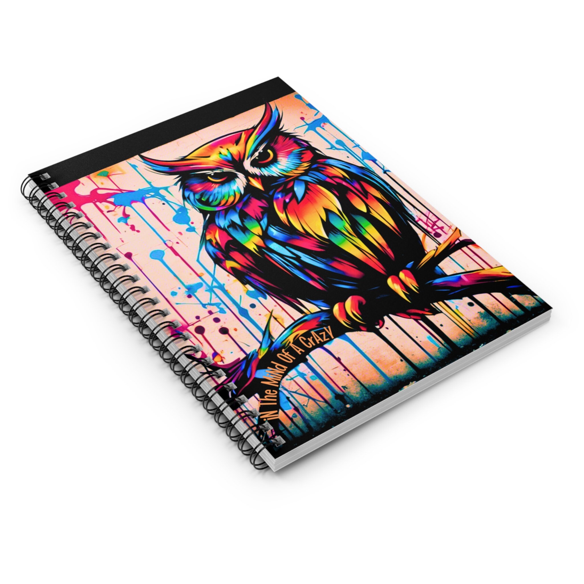 Graffiti Owl Spiral Notebook - Ruled Line - Etsy