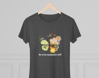 Kopie von Sei dein authentisches Selbst. Frauen Triblend T-Shirt