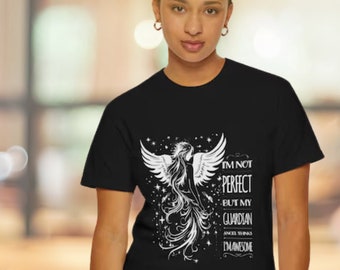 【Paragraph】25ss PARAGRAPH ANGEL T SHIRT Men's 25SS Angel Guardian Backprint shirt with t shirt