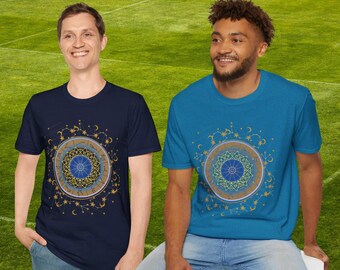 Sternzeichen Universum Planeten T-Shirt für Astrologie-Liebhaber Unisex Softstyle T-Shirt