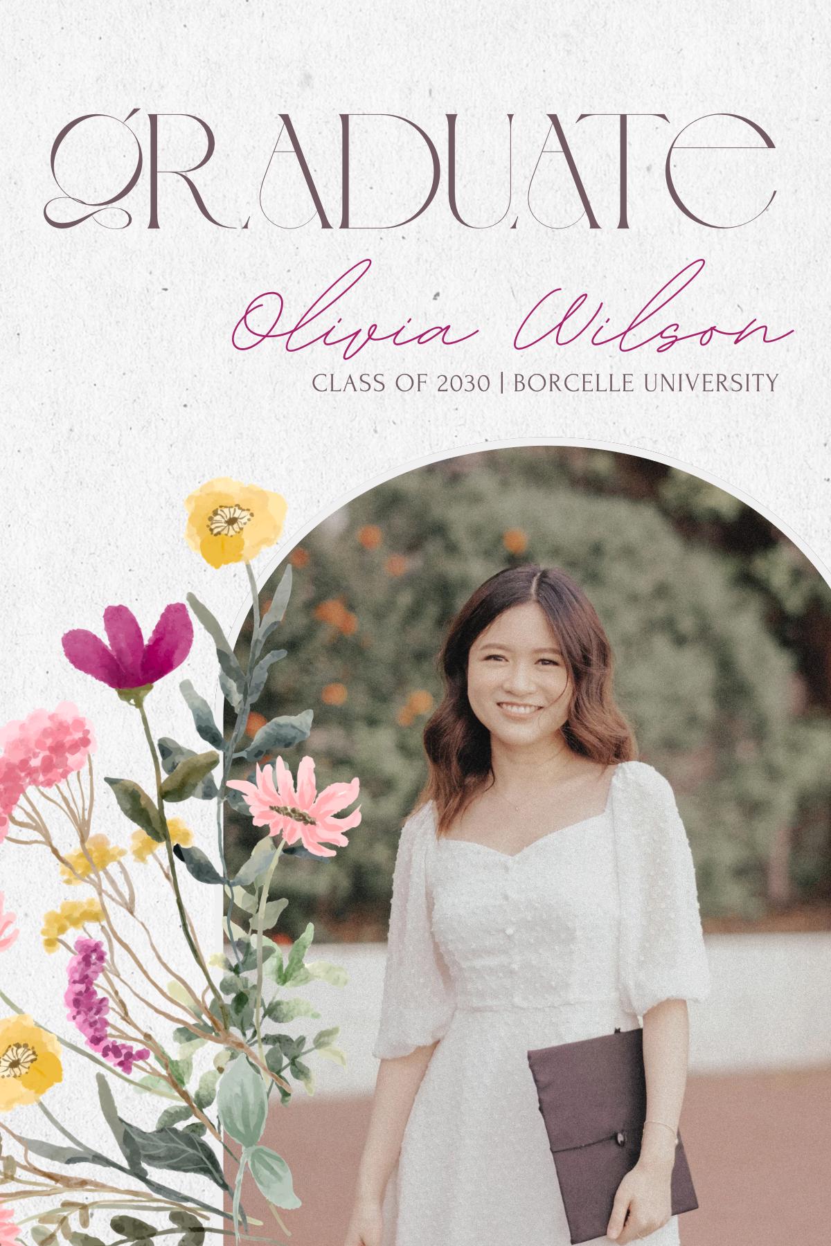 Graduation Invitation | Graduation Announcement | Graduate | Digital ...