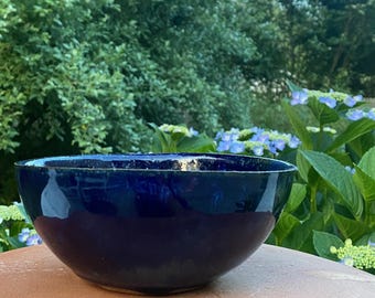 小さな陶器の青いボウル - Etsy 日本