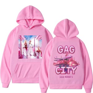 Pink Friday 2 Gag City 2024 Hoodies, Cotton Soft Women Pullover Hoodies, Merch Hip Hop Artist Nicki Minaj, Adult Women Tops and Sweaters