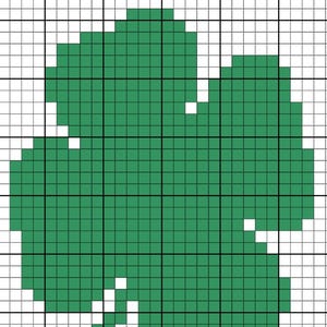 Clover chunky blanket digital download pattern graph 3  graphs