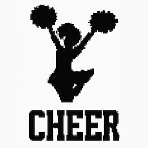 Chunky blanket cheerleader graph bundle, three separate patterns