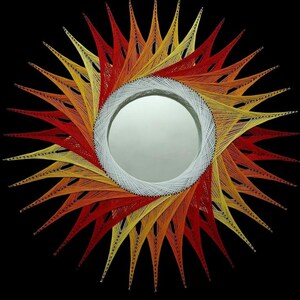 String Art Desert Sun Shape Modern Decor