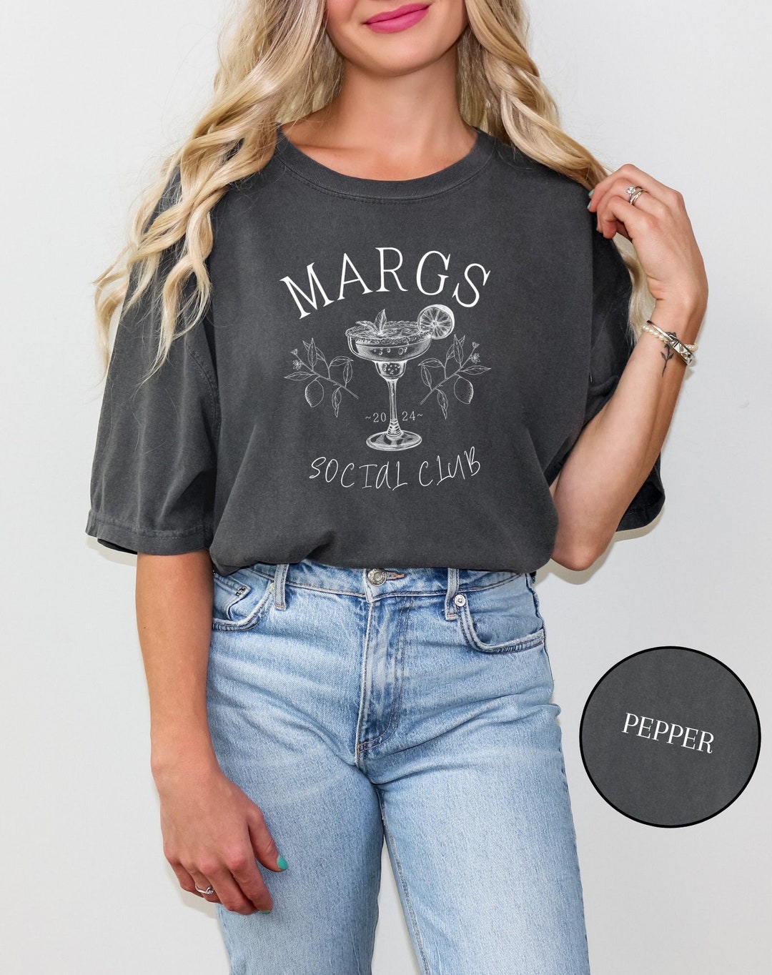 Fun Margs Social Club Tshirt, Margarita Lover Shirt, Aesthetic Tequila ...