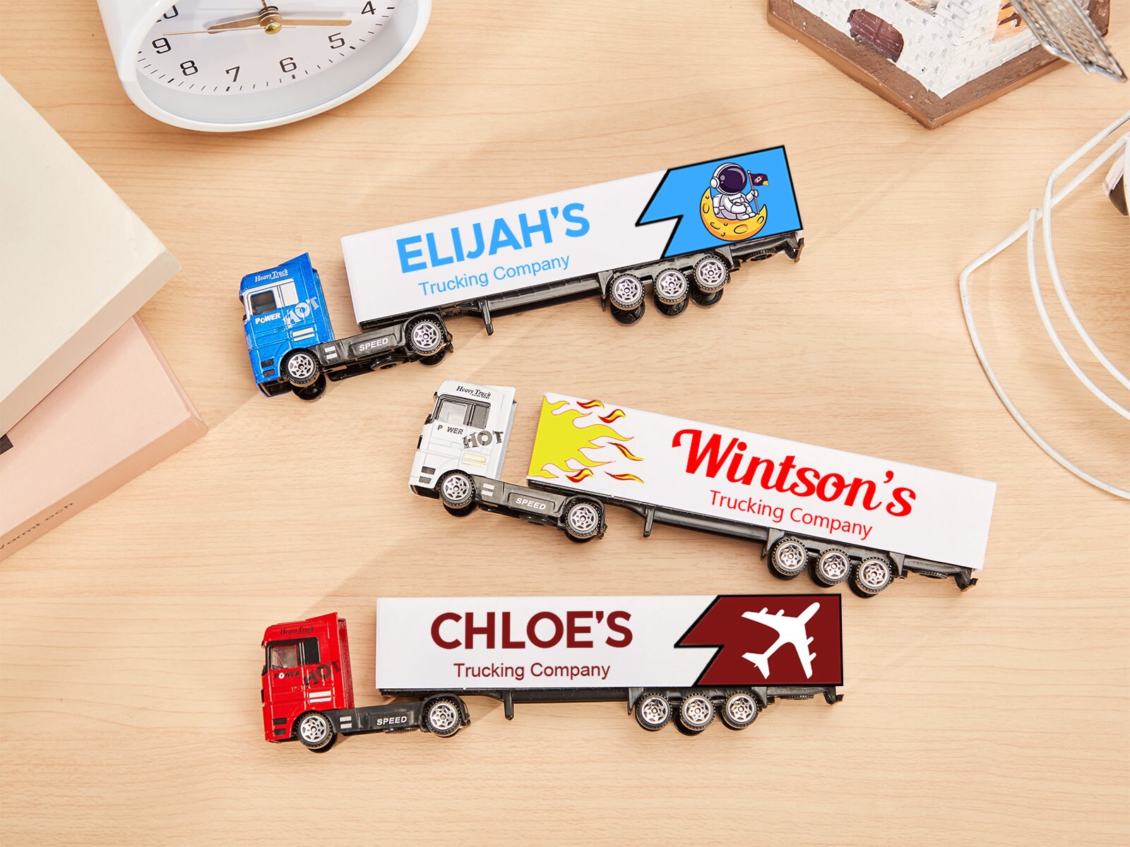 Personalized Toy Truck, Custom Kids Toy Truck With Name,kids Birthday ...