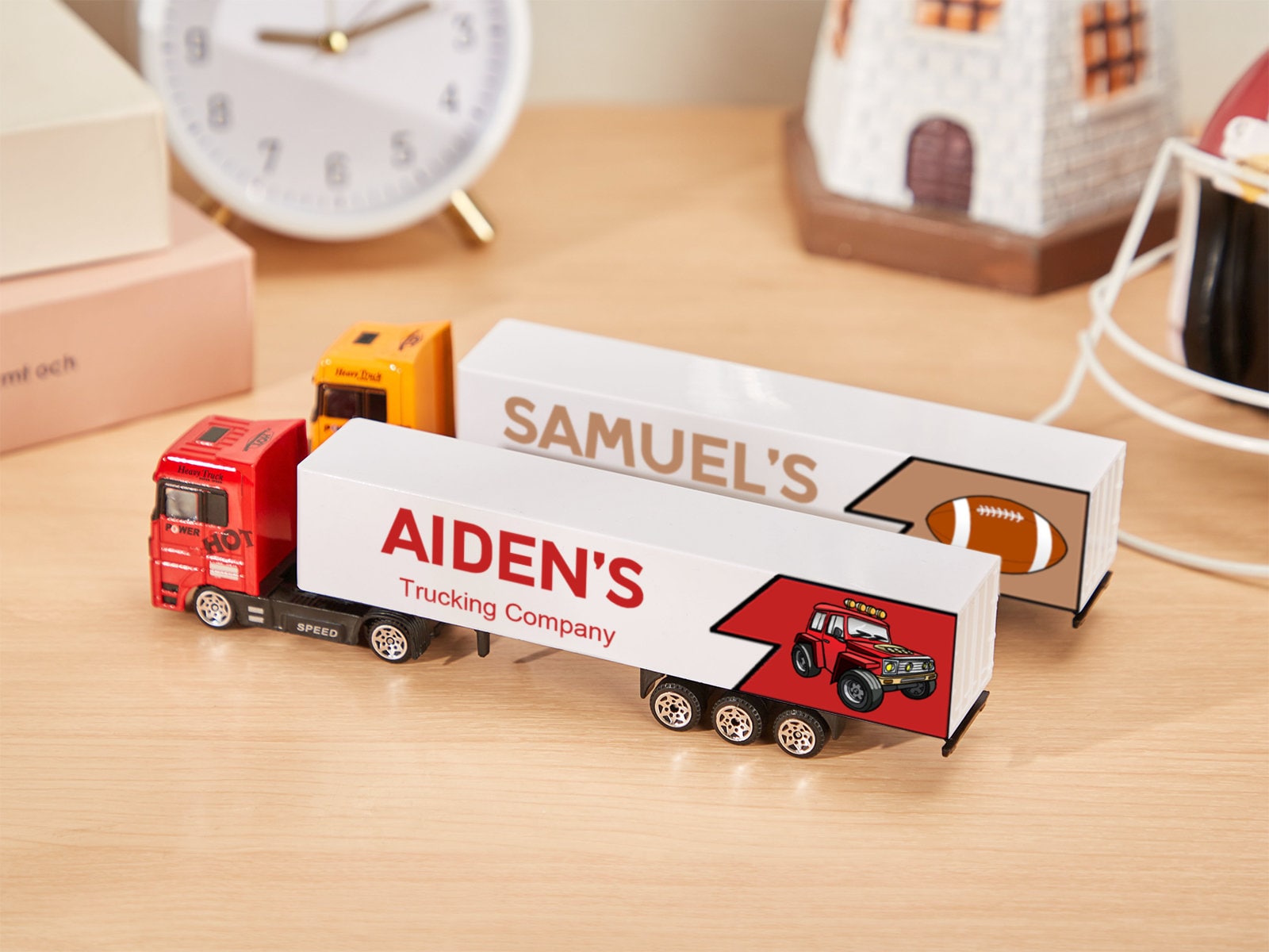Personalized Toy Truck, Custom Kids Toy Truck With Name,kids Birthday ...