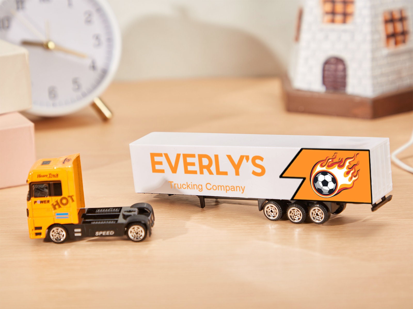 Personalized Toy Truck, Custom Kids Toy Truck With Name,kids Birthday ...