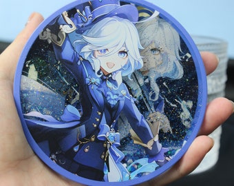 Genshin Coasters / Shiny Coasters / Unique Coasters / Genshin Character Coasters