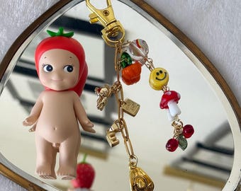 Custom Charm Keychain – Gold Plated Jewelry, Build Your Own