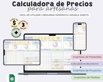 Price Calculator for Artisans (Google Sheets) | Inventory + Orders + Automatic Fair Pricing | Crochet Business | Instant Download
