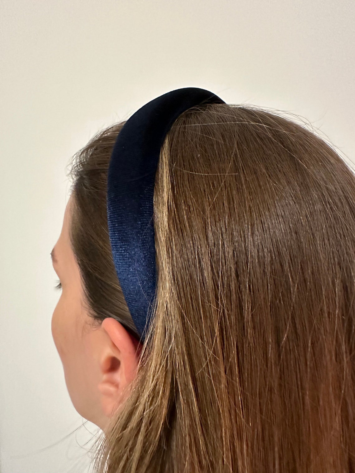 Velvet Hair-Band in Blue