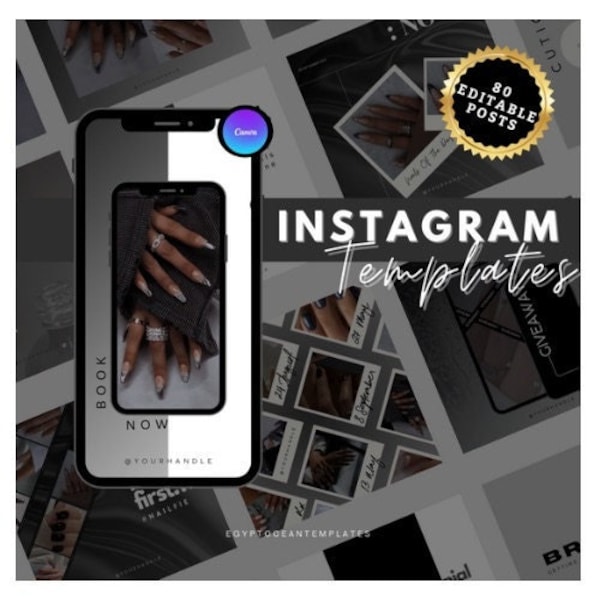 Modèle Instagram | Publications Instagram | Histoires Instagram | Réseaux sociaux | Technicienne en pose d'ongles | entreprise