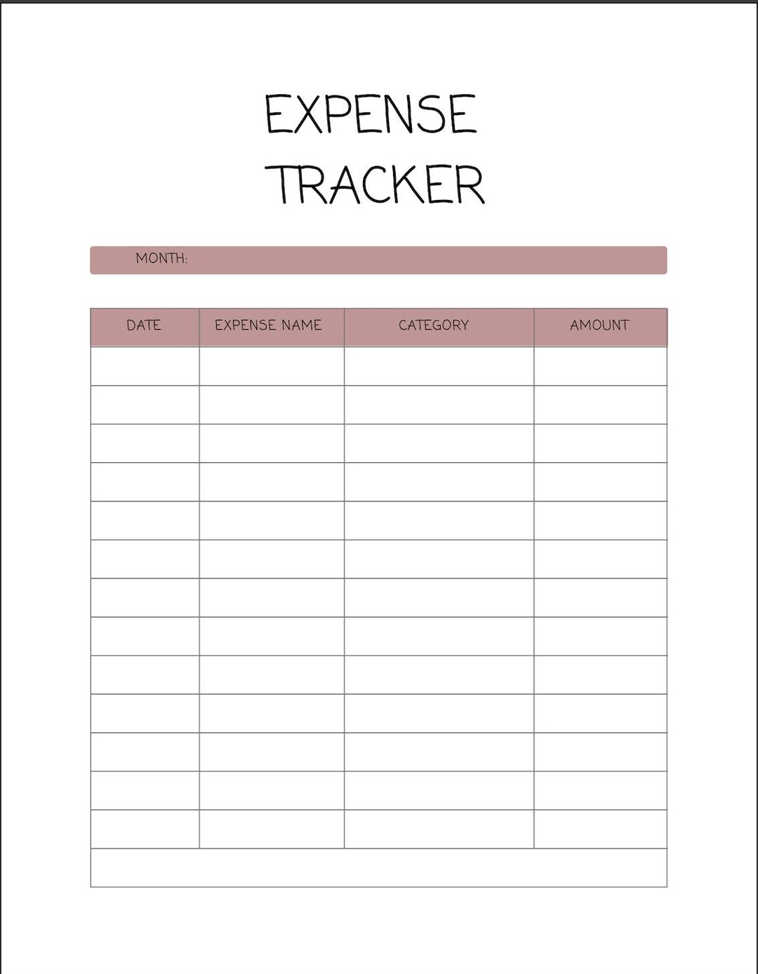 Small Business Expense Tracker - Etsy