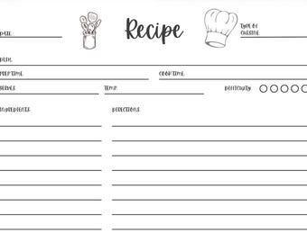 Recipe Card Template