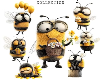 27 1st Bee Birthday Clipart PNG - Cute Bee Family PNG - My 1st Bee-Day Designs - Bee Day Clipart Bundle - First Birthday PNG