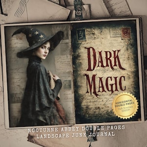Witchcraft Junk Journal Kit: Printable Halloween Ephemera (Digital Download)