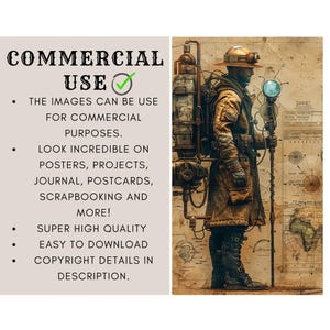 50 Steampunk Journal Pages, journal Printable, Digital Download