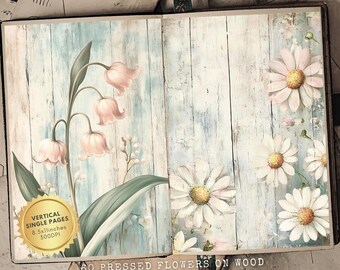 Shabby Pink Roses Junk Journal: Vintage Floral Ephemera (Digital Download)