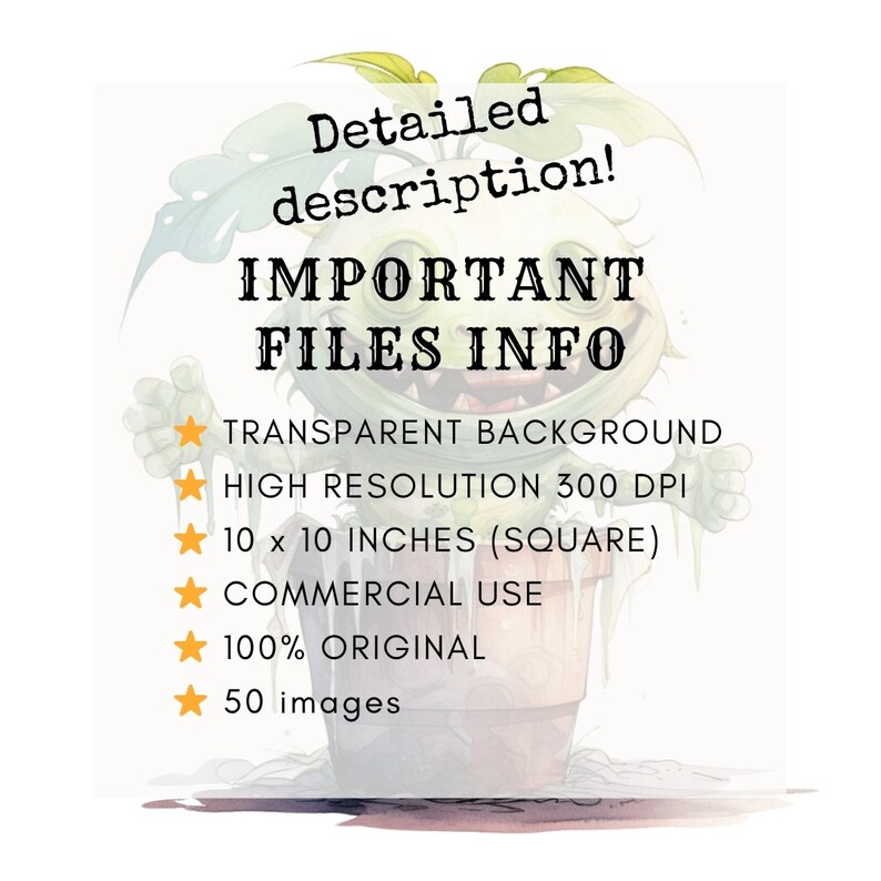 50 Monsters Halloween Cliparts,cute Halloween, Digital Download ...