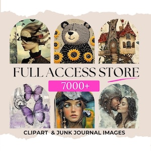Kit de journal indésirable - accès complet dans toute la boutique - éphémères imprimables - fournitures de scrapbooking - téléchargement numérique