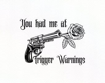 Löse Warnungen Dark Romance SVG-Datei