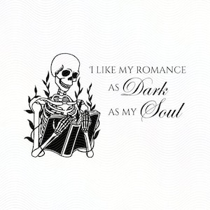 Dark as My Soul Romance Reader PNG File