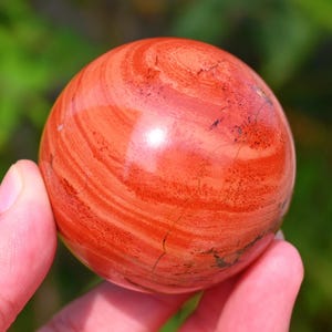 50 MM + Roter Jaspis-Kugel, Jaspis-Kugel, Reiki-Heilung, Quarzkristallkugel, Kristallkugel, Wahrsagekugel, natürliches Jaspis-Kugelgeschenk
