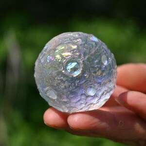 40MM Electroplate Smelting Quartz Moon,Reiki Healing,Quartz Crystal,Crystal Ball,Quartz Ball,Home decor,Moon Ornament,Moon Carved