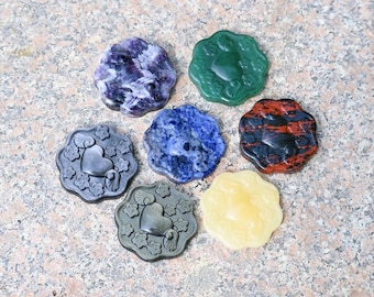 2.3" Natural Quartz Heart,Reiki Healing,Quartz Pendant,Crystal Decor,Home Ornament,Crystal Gift,Carved Sculpture,Gem Statue