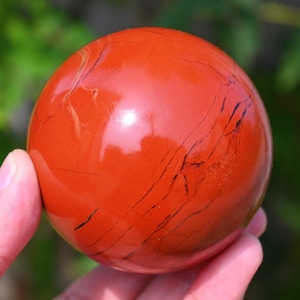 60 MM + Natürliche Rot Jaspis Sphäre,Reiki Heilung,Quarz Kristall Ball,Kristallkugel,Wahrsage Kristall Kugel,Jaspis Ball,Jaspis Sphäre Geschenk