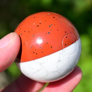 40 MM Natürliche Rot Jaspis Sphäre,Howlith Sphäre,Reiki Heilung,Quarz Kristall Ball,Kristallkugel, Weissagung Kristall Ball,Natürliche Jaspis Sphäre