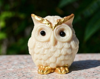 2,2" taguanoot uil, reikigenezing, kristallen schedel decor, vogel gesneden sculptuur, dierenstandbeeld, huisornament