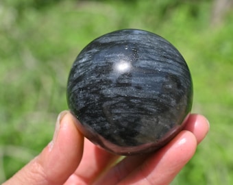 50MM+ Natural Dark Jade Ball,Reiki Healing,Quartz Crystal Ball,Crystal Ball,Jade Ball,Jade Ball,Crystal Gift,Jade Ornament