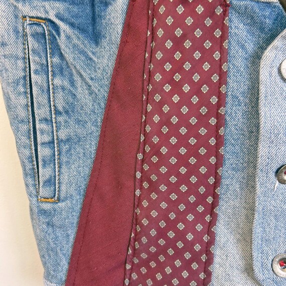 Handmade Upcycled Patchwork Denim Vest Unisex OOA… - image 5
