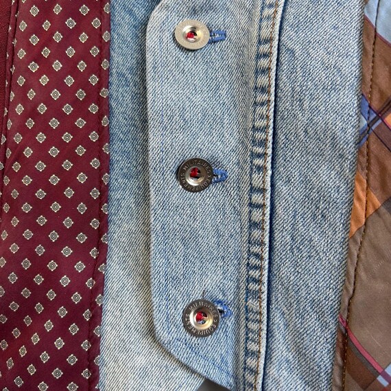 Handmade Upcycled Patchwork Denim Vest Unisex OOA… - image 4