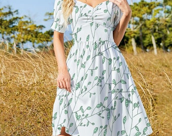 Women’s Plant Printed Dress