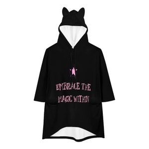 Embrace the Magic Within Sudadera con capucha y orejas decorativas imagen 5