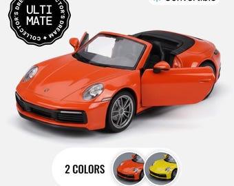 1/32 Scale Porsche 911 Carrera Alloy Model Car with Sound & Light
