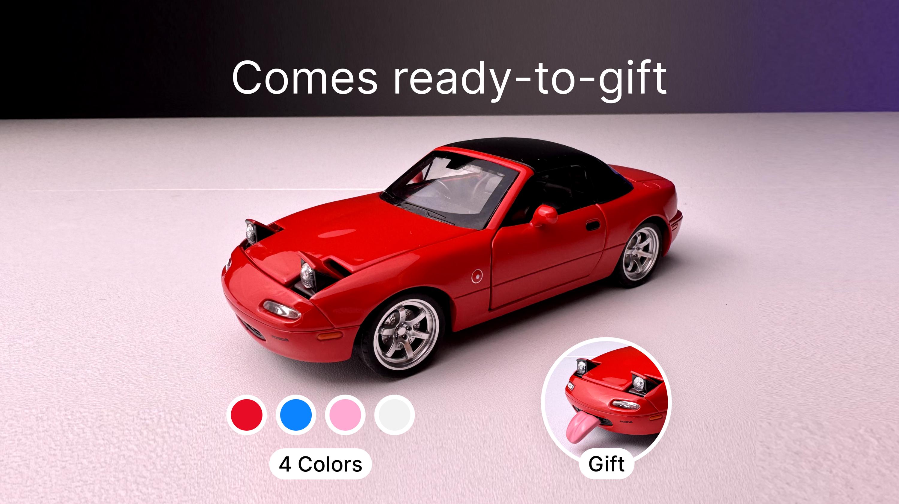1/32 Scale Mazda MX-5 Miata Pop up Headlight Removable Hardtop