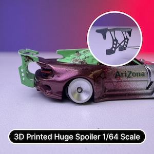 Custom Huge Spoiler for Your Hot Wheels or any 1/64 Scale