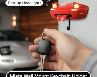 Mazda Miata MX-5 Pop Up Headlight Key Holder Wall Hook for Home & Garage