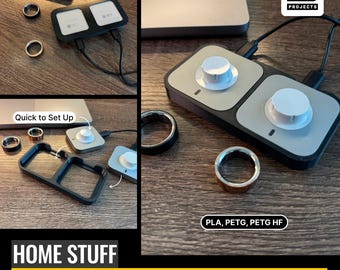 Oura Ring 4 Couple Charging Dock STL — Dual Charger Stand for Two Rings | BBPROJECTS